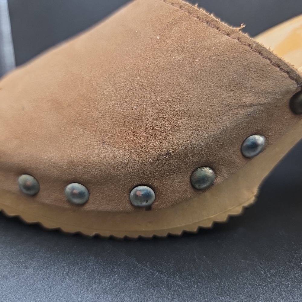 MB Brown Leather Women's Mules - Picture 4 of 16